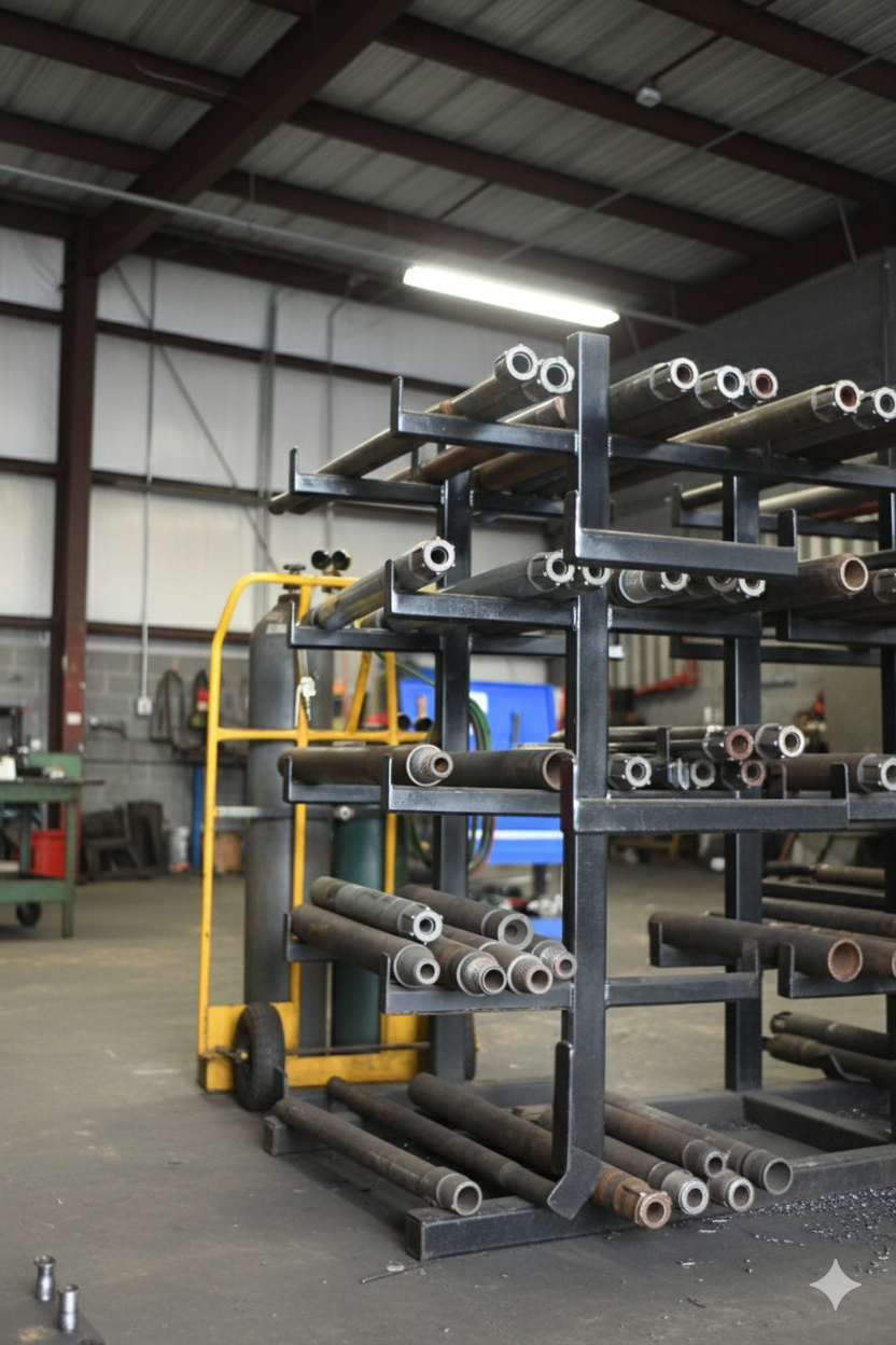Coiled estanteria taller
